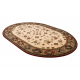 Wollteppich OMEGA Oval TAROS orientalisch rote 2 Terrakotta