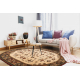Wollteppich OMEGA Oval TAROS orientalisch rote 2 Terrakotta