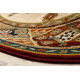 Wollteppich OMEGA Oval TAROS orientalisch rote 2 Terrakotta