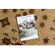Wool carpet OMEGA oval TAROS oriental rudy 2 terracotta 