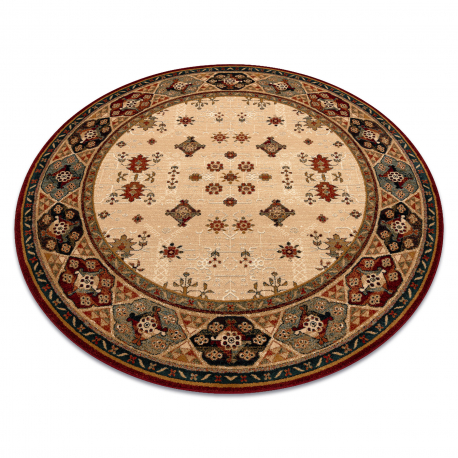 Wollteppich OMEGA Kreis TAROS orientalisch rote 2 Terrakotta
