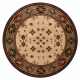 Wollteppich OMEGA Kreis TAROS orientalisch rote 2 Terrakotta