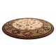 Wollteppich OMEGA Kreis TAROS orientalisch rote 2 Terrakotta