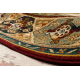 Alfombra de lana OMEGA círculo TAROS oriental rudy 2 terracota 