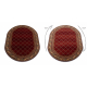 Wool carpet OMEGA oval KASTOR Trellis red 2