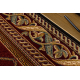 Wool carpet OMEGA oval KASTOR Trellis red 2