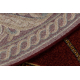Wool carpet OMEGA oval KASTOR Trellis red 2