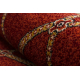 Wool carpet OMEGA oval KASTOR Trellis red 2