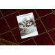 Wool carpet OMEGA oval KASTOR Trellis red 2