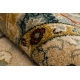 Wool carpet OMEGA oval ORDA flowers jasmine 2 green