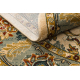 Wool carpet OMEGA oval ORDA flowers jasmine 2 green
