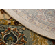 Wool carpet OMEGA oval ORDA flowers jasmine 2 green