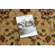 Wool carpet OMEGA oval ORDA flowers jasmine 2 green