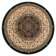 Wool carpet POLONIA circle WITRAŻ stained glass emerald