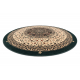 Wool carpet POLONIA circle WITRAŻ stained glass emerald
