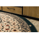 Tapis en laine POLONIA cercle WITRAŻ vitrail émeraude