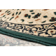 Wool carpet POLONIA circle WITRAŻ stained glass emerald