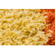 SHAGGY Teppich MIX S003 Streifen orange / gelb 