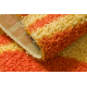 SHAGGY Teppich MIX S003 Streifen orange / gelb 