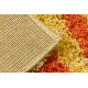 SHAGGY Teppich MIX S003 Streifen orange / gelb 