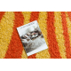 SHAGGY carpet MIX S003 Stripes orange / yellow 