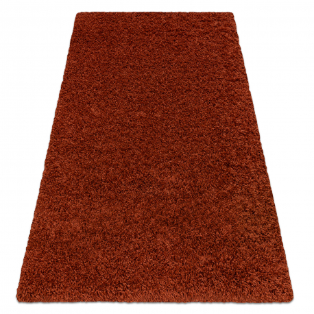 Alfombra SHAGGY Szanel llanura color terracota 