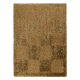 Alfombra SHAGGY NEVADA Tablero de ajedrez gold 300 oro 