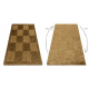 Alfombra SHAGGY NEVADA Tablero de ajedrez gold 300 oro 