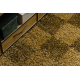 Alfombra SHAGGY NEVADA Tablero de ajedrez gold 300 oro 