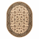 Wool carpet POLONIA oval MADRAS flowers jasmine 2 green