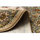 Wollteppich POLONIA Oval MADRAS Blumen Jasmin 2 grün