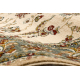 Wollteppich POLONIA Oval MADRAS Blumen Jasmin 2 grün