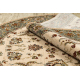Wollteppich POLONIA Oval MADRAS Blumen Jasmin 2 grün