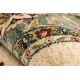 Wollteppich POLONIA Oval MADRAS Blumen Jasmin 2 grün