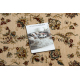 Wool carpet POLONIA oval MADRAS flowers jasmine 2 green