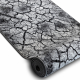 Alfombra de pasillo SILVER Terra suelo agrietado gris 100cm