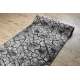 Alfombra de pasillo SILVER Terra suelo agrietado gris 100cm