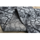 Alfombra de pasillo SILVER Terra suelo agrietado gris 100cm