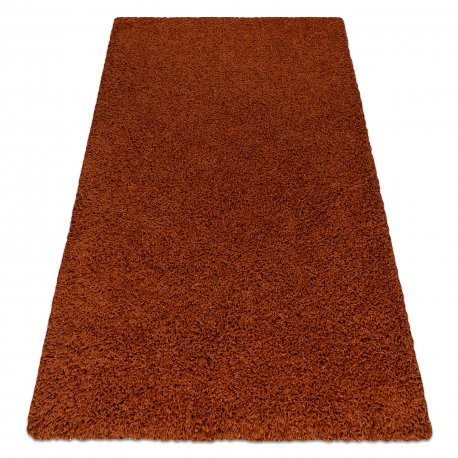 Tappeto SHAGGY ATLANTA un colore terra 225 terracotta