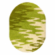 SHAGGY oval carpet 497DG green