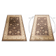 Teppich CRYSTAL Rahmen Ornament brown 02x braun