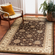 Teppich CRYSTAL Rahmen Ornament brown 02x braun