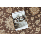 Teppich CRYSTAL Rahmen Ornament brown 02x braun