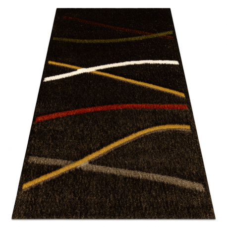 Tapis NEW YORK Lignes coffee 005 marron