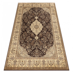 Teppich CRYSTAL Rahmen Ornament brown 05x braun