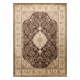 Teppich CRYSTAL Rahmen Ornament brown 05x braun
