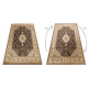 Teppich CRYSTAL Rahmen Ornament brown 05x braun