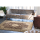 Teppich CRYSTAL Rahmen Ornament brown 05x braun