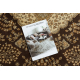 Teppich CRYSTAL Rahmen Ornament brown 05x braun