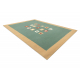 Teppich LA PAZ Geometrisch beige / grün